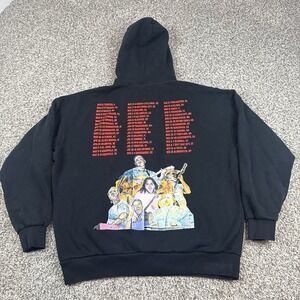 Zach Bryan Quittin Time Tour 2024 Hoodie Mens Medium Black Country Music Relaxed